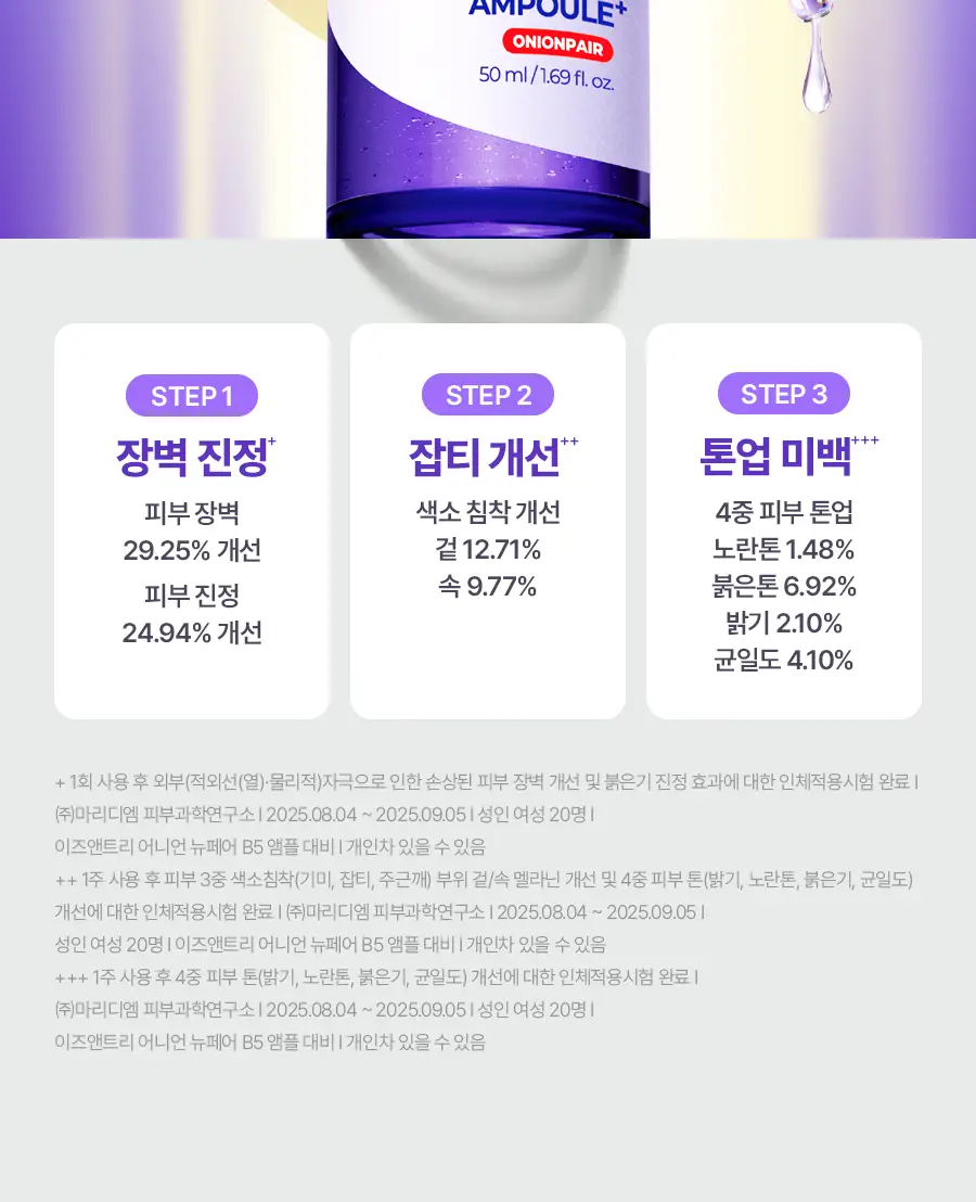 [리뉴얼] 이즈앤트리 어니언 뉴페어 앰플 플러스 50ml 상세페이지 9